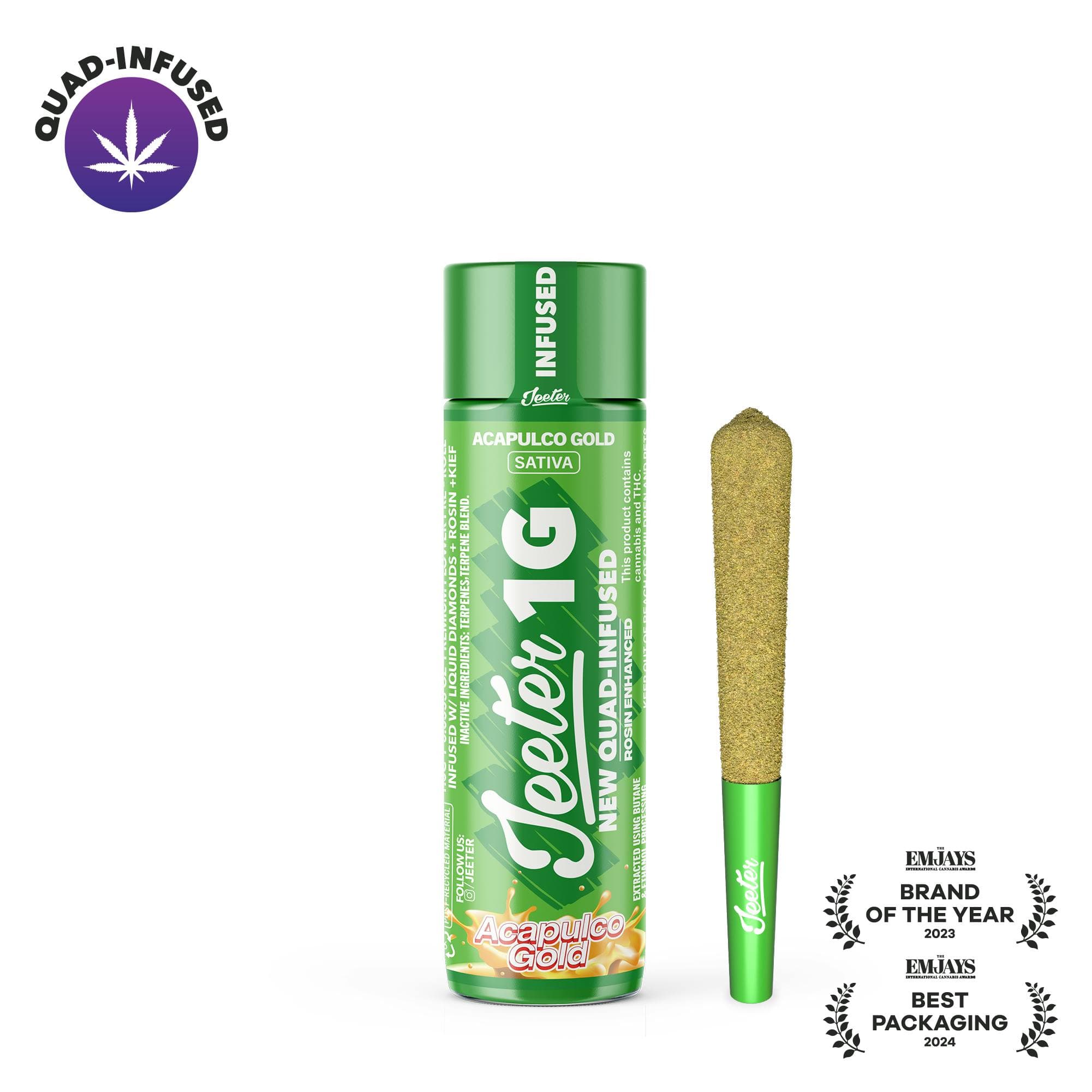 Acapulco Gold Quad-Infused Jeeter Joint | 1g