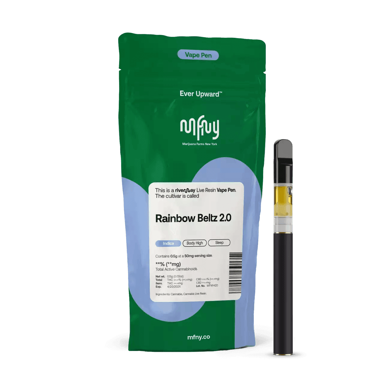 MFNY | Rainbow Beltz 2.0 | .5g Live Resin AIO Vape