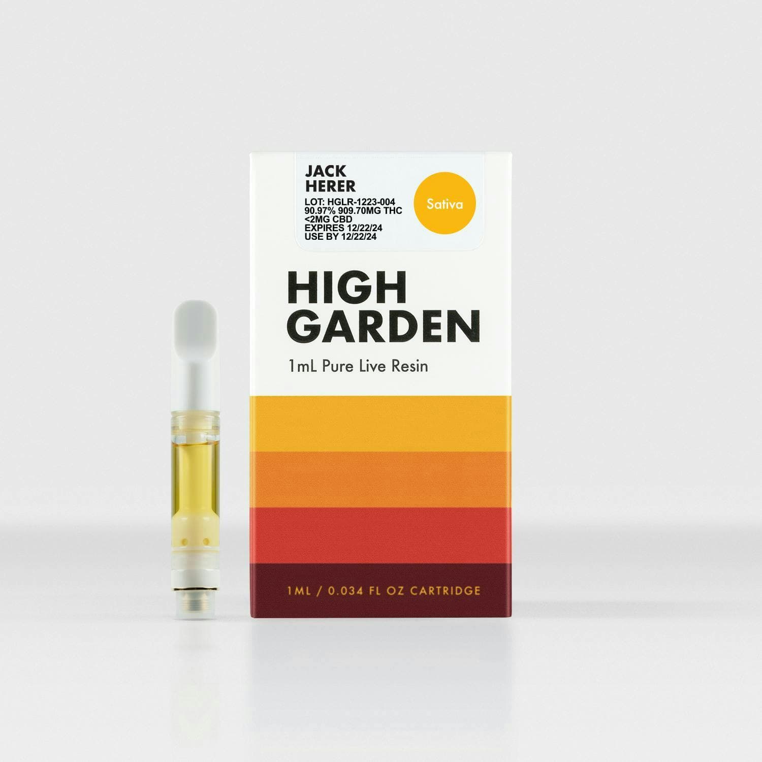 High Garden | Jack Herer | 1g Live Resin Vape Cart