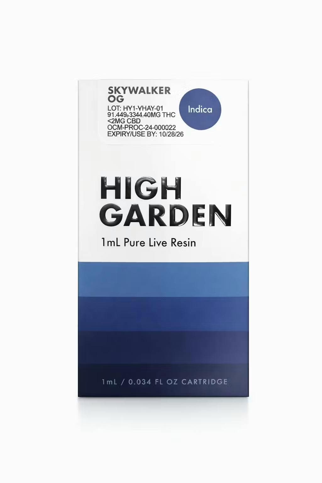 High Garden | Skywalker OG | 1g Live Resin Vape Cart