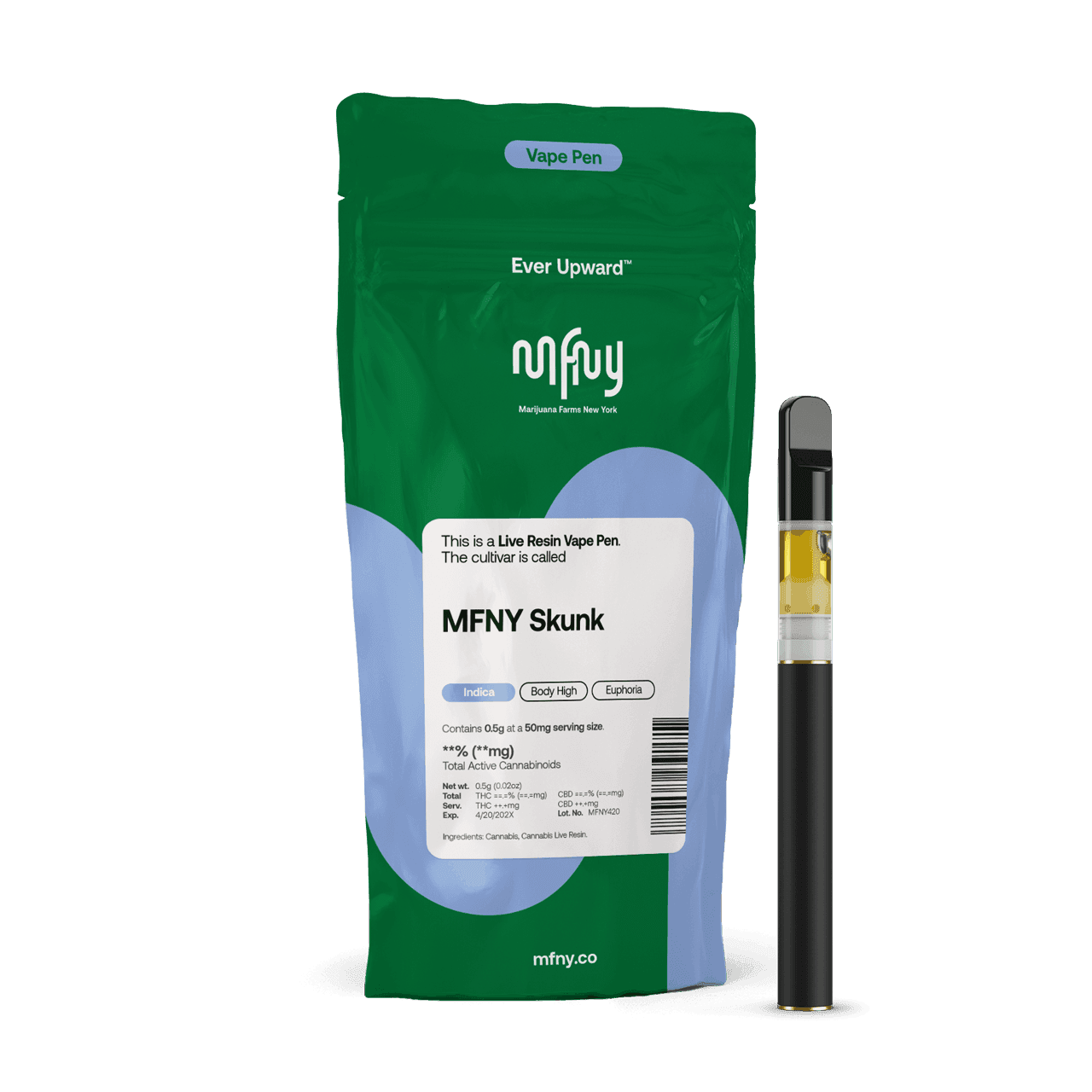 MFNY Skunk Live Resin Vape Pen | .5g