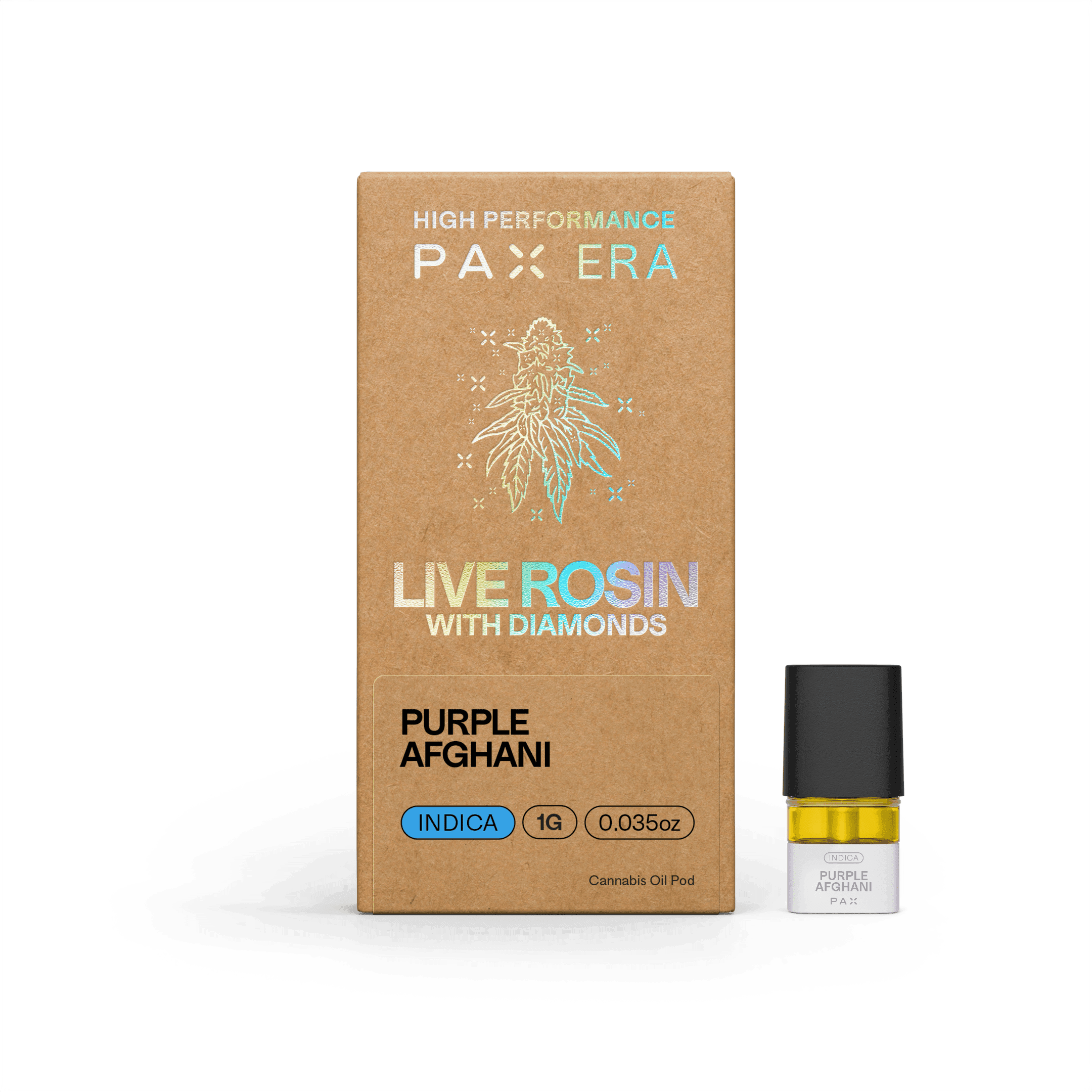 Live Rosin with Diamonds | Purple Afghani 1g | Pod