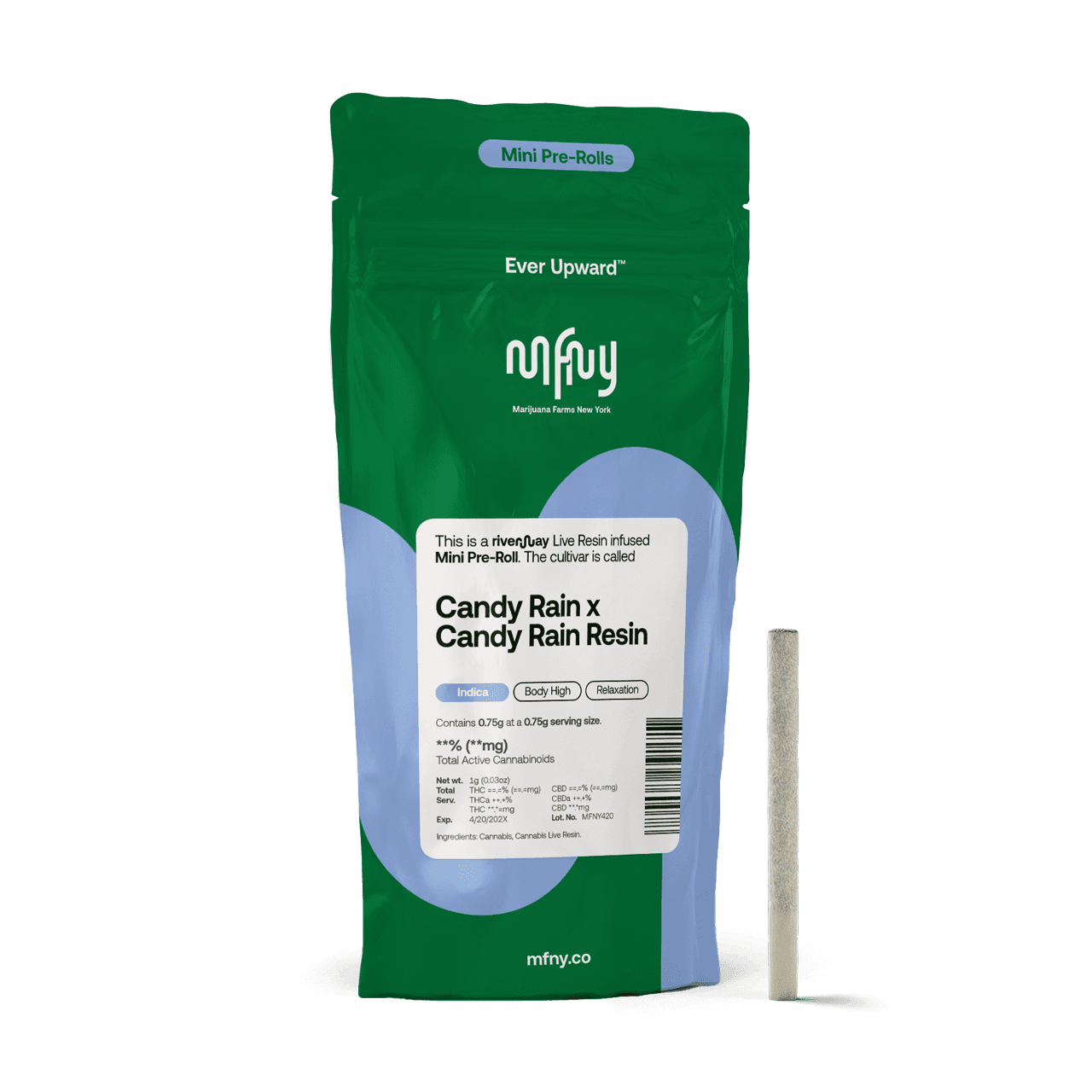 Candy Rain x Candy Rain Live Resin Infused Pre-Roll | .75g