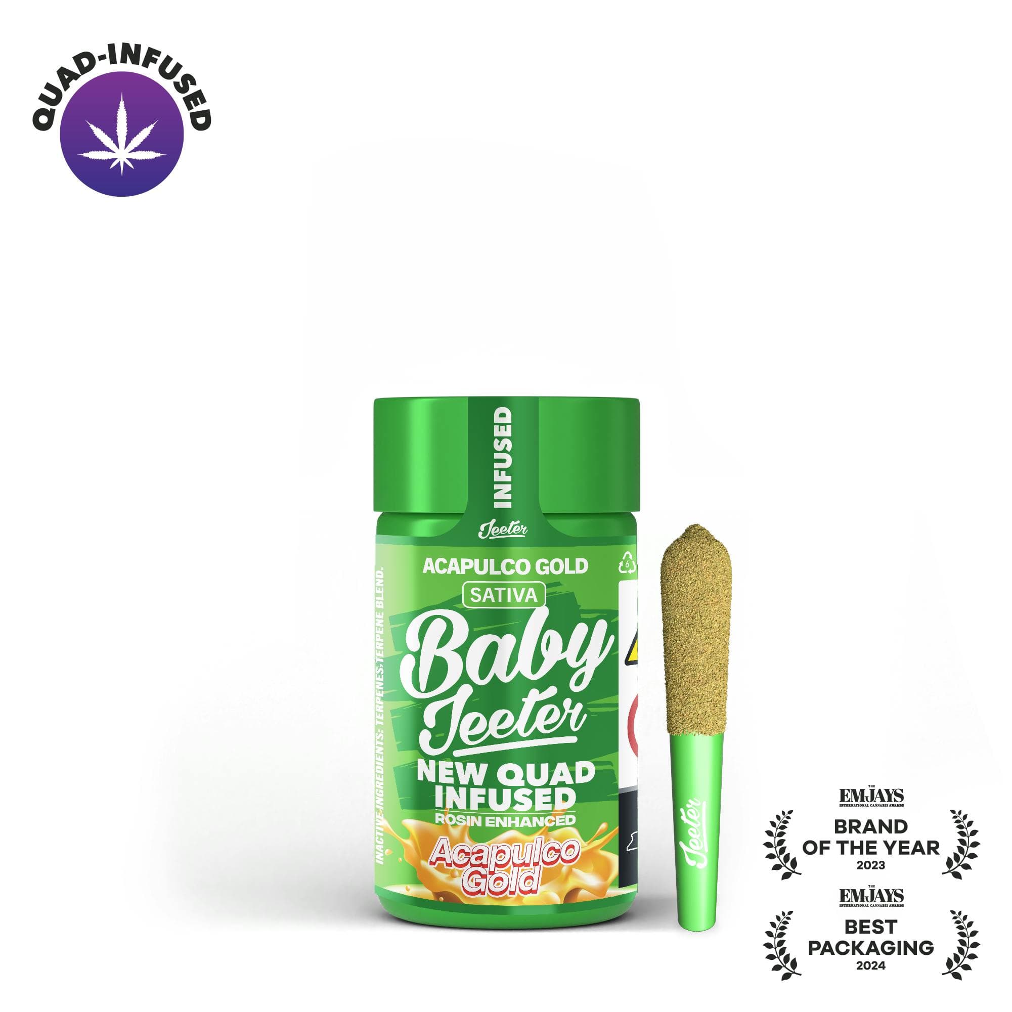 Acapulco Gold Quad-Infused Baby Jeeter 5-pack | 2.5g