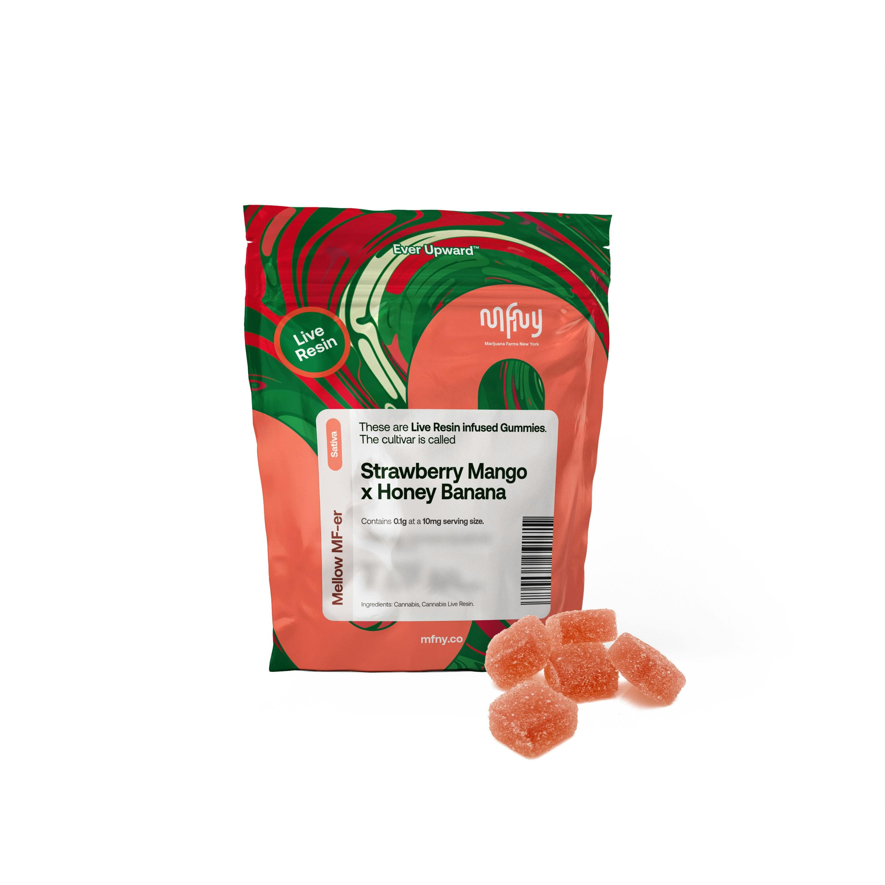 Strawberry Mango x Honey Banana Live Resin Gummies | 10 pk